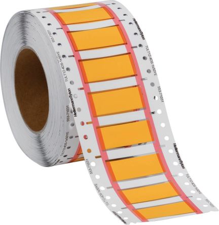HellermannTyton Cable Marker Kabelmarkierung Wärmeschrumpfend, Gelb, Ø 4mm - 12mm