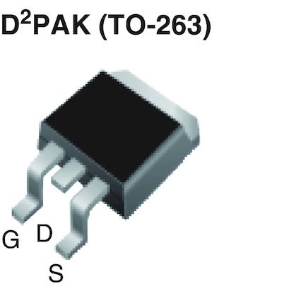 Vishay MOSFET Canal N, D2PAK (TO-263) 47 A 600 V, 3 Broches