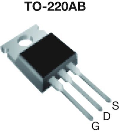 Vishay MOSFET Canal N, TO-220AB 4,4 A 800 V, 3 Broches