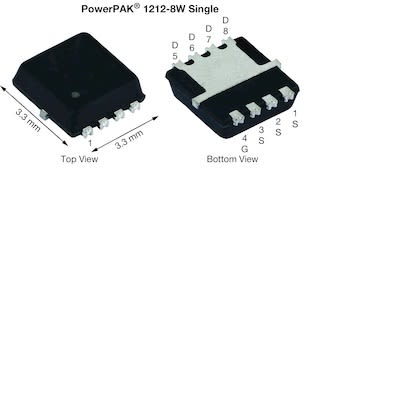 Vishay MOSFET Canal P, PowerPak 1212-8 W. 11,5 A 60 V, 8 Broches