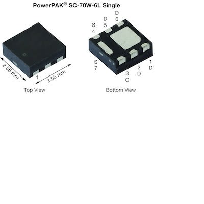 Vishay N-Channel 100 V SQA700CEJW-T1_GE3 N-Kanal, SMD MOSFET 100 V / 9 A, 7-Pin PowerPAK SC-70W-6L.