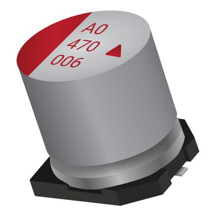 KYOCERA AVX, SMD Alu-Polymer Leitfähig Kondensator 68μF / 35V Dc, Ø 6.3mm X 9.3mm, Bis 105°C