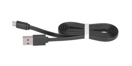 TSG Micro USB Noodle Cable - 1m Black