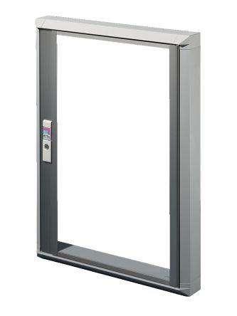 Rittal Sichtfenster X 500mm X 670mm, Aluminium-Strangpressprofil, Grau