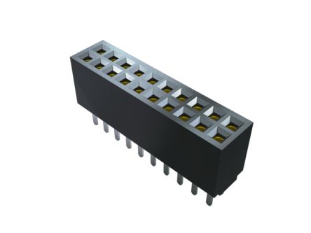 Samtec Conector Hembra Para PCB Serie SFMC SFMC-150, De 100 Vías En 2 Filas, Paso 1.27mm, Montaje En Orificio Pasante,
