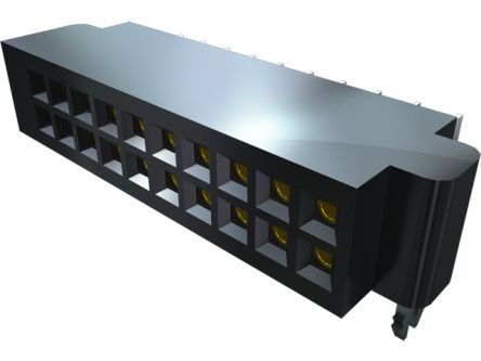 Samtec Conector Hembra Para PCB Serie SFMH SFMH-125, De 50 Vías En 2 Filas, Paso 1.27mm, Montaje Superficial, Para
