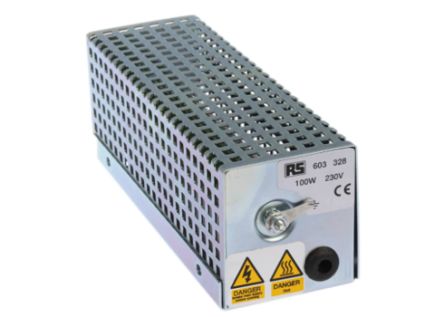 RS PRO Resistencia Calefactora De 150W, Alim. 110V Ac, Dim. 191mm, X 67mm, X 70mm