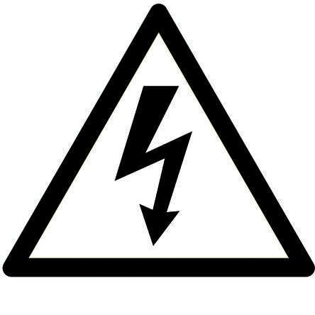 RS PRO Gefahrenetikett, Verbotsschilder, PVC Selbstklebend 'Gefahr Durch Elektrizität', 200 Mm X 200mm