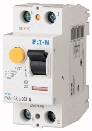 Eaton Interrupteur Différentiel Moeller, 2 Pôles, 40A, 100mA, Type S