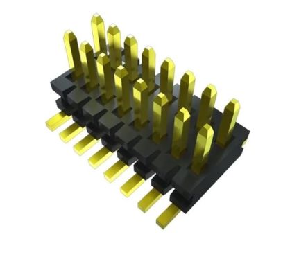 Samtec FTE Leiterplatten-Stiftleiste Vertikal, 16-polig / 2-reihig, Raster 0.8mm