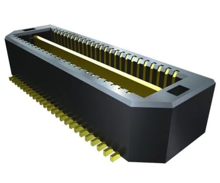 Samtec Conector Macho Para PCB Serie QTS De 50 Vías, 2 Filas, Paso 0.64mm, Montaje Superficial