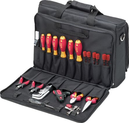 Wiha Tools 工具套装, 30件 电工工具套件, 内含 电动对角切割器， Philips ，钳子，一字