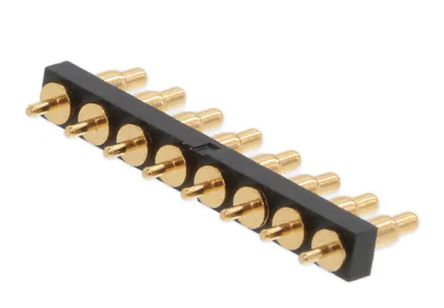 RS PRO Leiterplattensteckverbinder Gerade, 8-polig / 1-reihig, Raster 2.54mm, DIP-Lot-Anschluss, Nicht Ummantelt