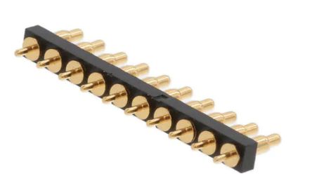 RS PRO Leiterplattensteckverbinder Gerade, 10-polig / 1-reihig, Raster 2.54mm, DIP-Lot-Anschluss, Nicht Ummantelt