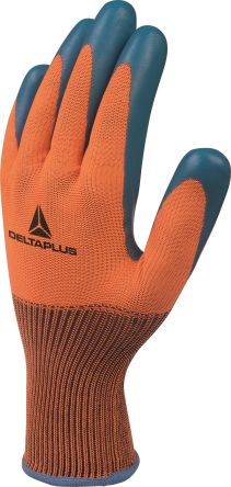 Delta Plus VE733 Latex-Handschuhe, Größe 11, XXL, Polyester Orange 1Paar Stk.