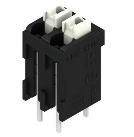 Weidmuller LSF Series PCB Terminal Block, 2-Contact, 3.81mm Pitch, Surface Mount, 1-Row