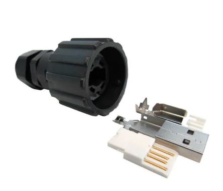CONEC 17 USB-Steckverbinder 2.0 A Stecker, Kabelmontage
