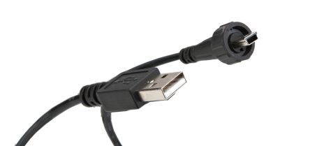 CONEC USB-Kabel, USBA / Mini-USB B, 2m USB 2.0 Schwarz