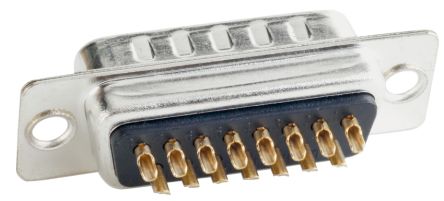 CONEC 9 Way Through Hole D-sub Connector Plug, With Mounting Hole