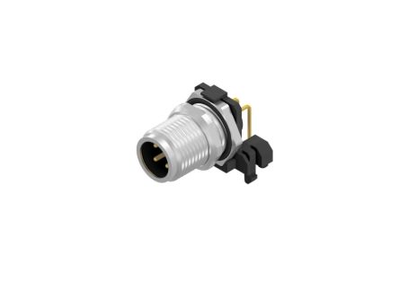 CONEC Circular Connector, 4 Contacts, Panel Mount, M12 Connector, Male, IP67, 43 Series