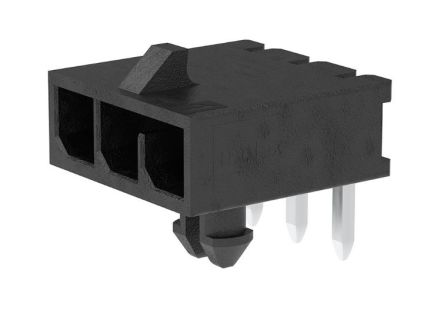Molex Micro-Fit+ Leiterplatten-Stiftleiste Gewinkelt, 3-polig / 1-reihig, Raster 3.0mm, Ummantelt