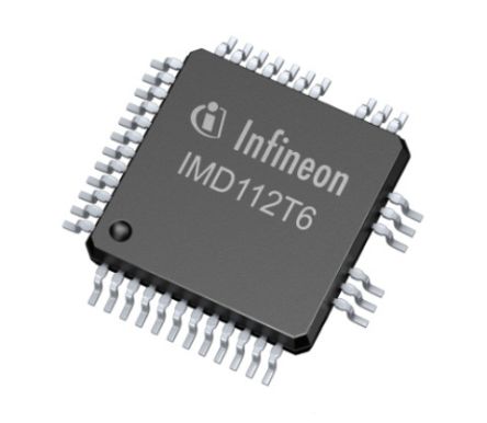 Infineon Controlador De Motor, Trifásico IMD112T6F040XUMA1, PG-LQFP-40 20 V Motor BLDC Medio Puente
