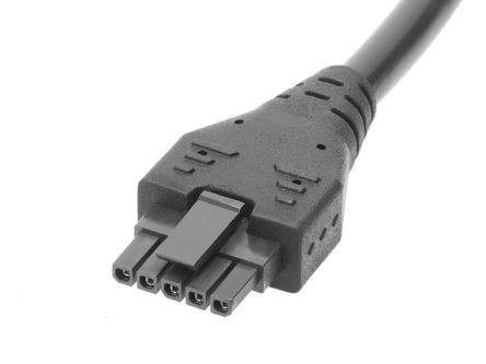 Molex Conjunto De Cables Micro-Fit 214770, Long. 2m, Con A: Hembra, 5 Vías, Con B: Hembra, 5 Vías, Paso 3mm