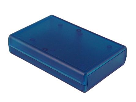 Hammond, Schalengehäuse, Blau Transparent, ABS, 109 X 74 X 25mm