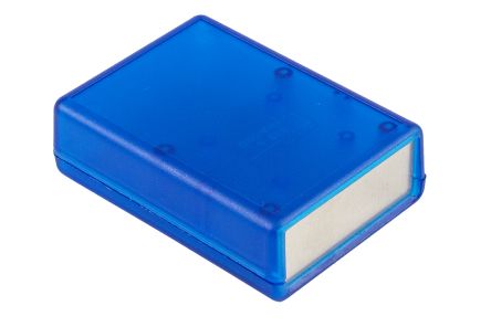 Hammond, Schalengehäuse, Blau Transparent, ABS, 91 X 66 X 28mm