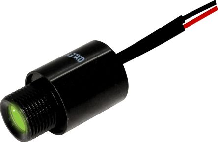 Oxley STR5LH10 LED Anzeigelampe Grün 12V Dc, Montage-Ø 10mm, Leiter