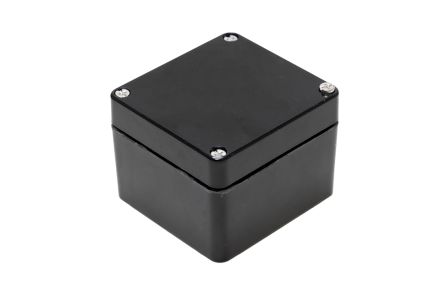 Hammond Caja De Poliéster Reforzado Con Fibra De Vidrio Negro, 81 X 75 X 75mm, IP66