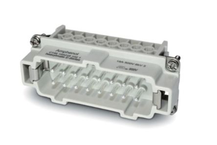 Amphenol Industrial C146 Industrie-Steckverbinder Kontakteinsatz, 16-polig 16A Stecker, Stifteinsatz Für Anschlüsse