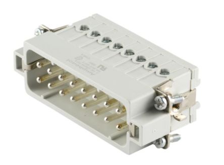 Amphenol Industrial C146 Industrie-Steckverbinder Kontakteinsatz, 16-polig 16A Stecker, Stifteinsatz Für Anschlüsse