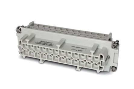 Amphenol Industrial Inserto De Conector De Potencia Hembra, Serie C146, Para Usar Con Conectores