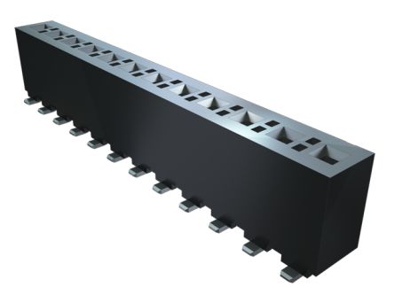 Samtec Conector Hembra Para PCB Serie FHP, De 13 Vías, Paso 3.962mm, Montaje En Orificio Pasante, Para Soldar