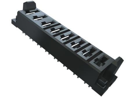 Samtec MPS Series Vertical Through Hole Mount PCB Socket, 6-Contact, 1-Row, 5mm Pitch, Solder Termination