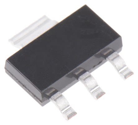 Onsemi NCP1117ISTAT3G, 1 Low Dropout Voltage, Voltage Regulator 800mA 3-Pin, SOT-223
