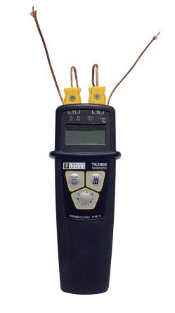 Chauvin Arnoux Digital Thermometer, TK 2002, Handheld, 2-Kanal Bis +1000°C, Messelement Typ K