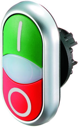 Eaton RMQ Titan Series Green, Red Momentary Push Button Head, 22.5mm Cutout