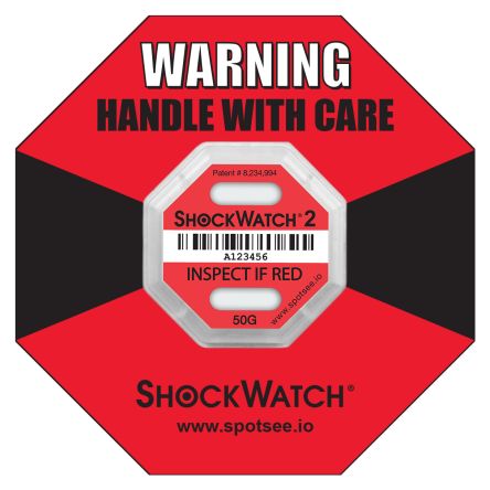 SpotSee Indicateur De Choc ShockWatch2