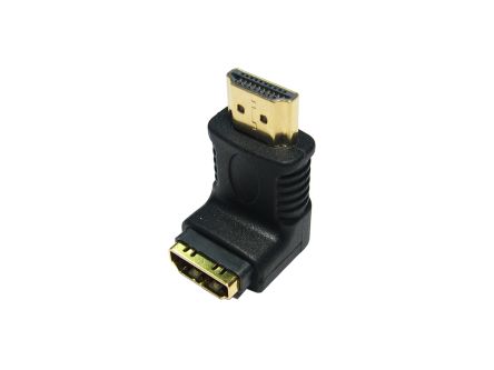 RS PRO Rechtwinkliger HDMI-Stecker-auf-Buchsenadapter HDMI-Adapter Male HDMI - Female HDMI