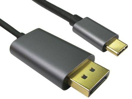RS PRO Cable DisplayPort, Con. A: DisplayPort Macho, Con. B: USB C Macho, Long. 2m