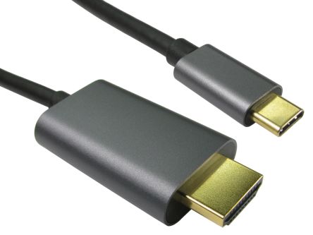RS PRO Cable, Male USB C To Male HDMI Cable, 1m