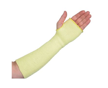 Liscombe Yellow Reusable Kevlar Arm Protector For Cut Resistant Use, 14in Length, 35.56 Cm
