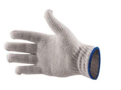 Reldeen Blue, White Work Gloves, Size 10, XL