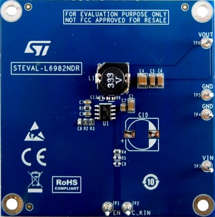 STMicroelectronics L6982NDR Evaluierungsplatine, Step-Down Switching Regulator Evaluation Board Abwärtsregler