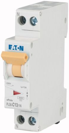 Eaton Moeller Leitungsschutzschalter Typ C, Pol 1P+N 13A DIN-Schienen-Montage
