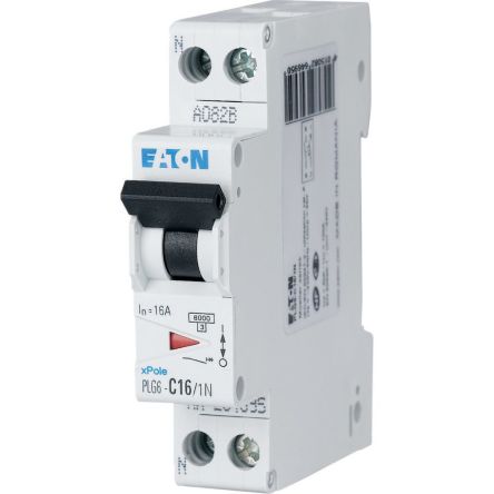 Eaton Moeller Leitungsschutzschalter Typ C, Pol 1P+N 16A DIN-Schienen-Montage
