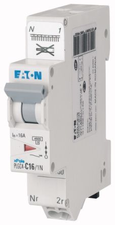 Eaton Moeller Leitungsschutzschalter Typ C, Pol 1P+N 16A DIN-Schienen-Montage