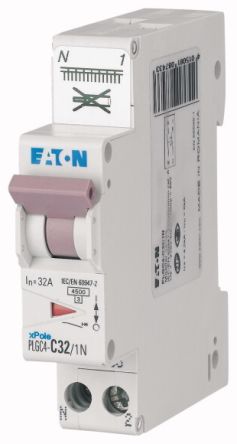 Eaton Moeller Leitungsschutzschalter Typ C, Pol 1P+N 32A DIN-Schienen-Montage